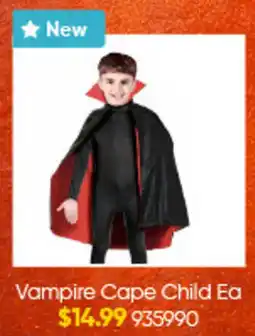 Lombard Vampire Cape Child Ea offer