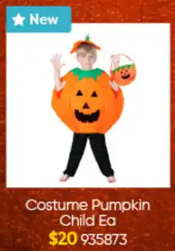 Lombard Costume Pumpkin Child Ea offer