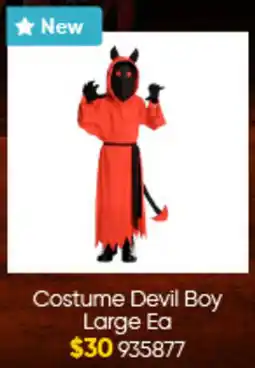 Lombard Costume Devil Boy Large Ea offer