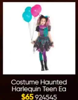 Lombard Costume Haunted Harlequin Teen Ea offer