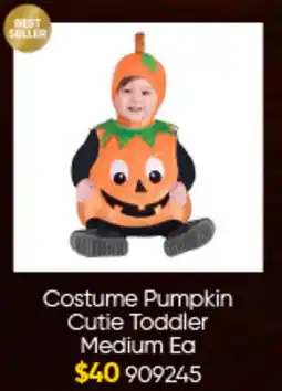 Lombard Costume Pumpkin Cutie Toddler Medium Ea offer