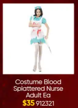 Lombard Costume Blood Splattered Nurse Adult Ea offer