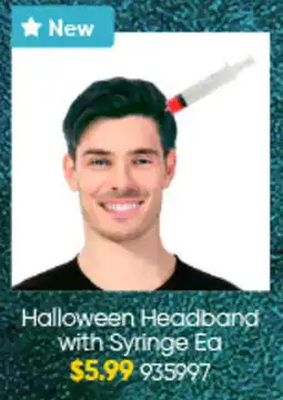 Lombard Halloween Headband with Syringe Ea offer