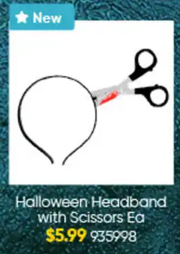 Lombard Halloween Headband with Scissors Ea offer
