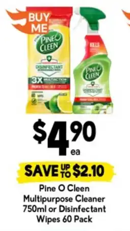 Drakes Pine o cleen multipurpose cleaner or disinfectant wipes offer