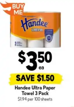 Drakes Handee ultra paper towel offer