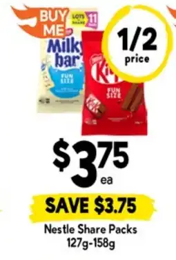 Drakes Nestle share packs offer