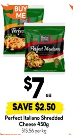 Drakes Perfect italiano shredded cheese offer