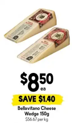Drakes Bellavitano cheese wedge offer