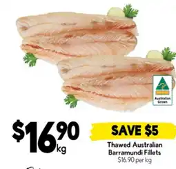 Drakes Thawed australian barramundi fillets offer