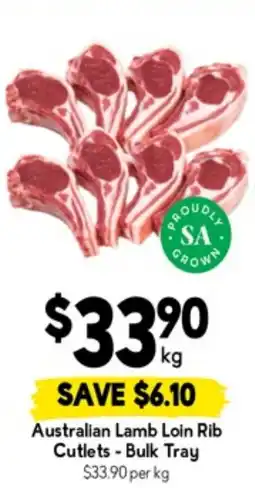Drakes Australian lamb loin rib cutlets offer