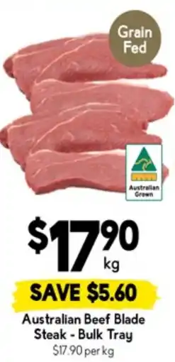 Drakes Australian beef blade steak offer