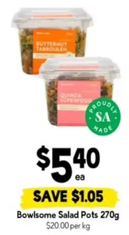 Drakes Bowlsome salad pots offer