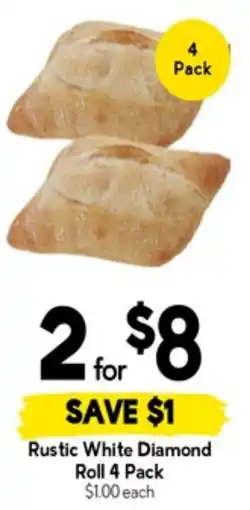 Drakes Rustic white diamond roll offer