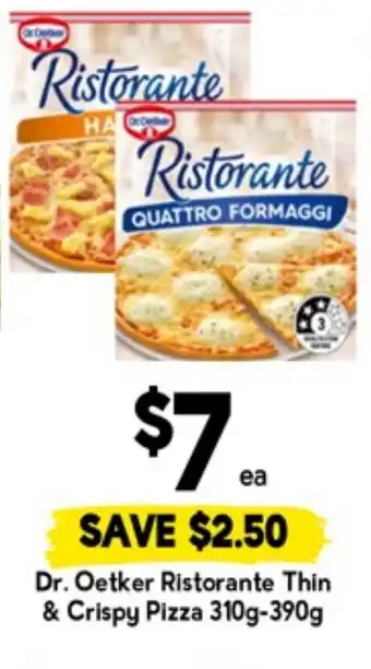 Drakes Dr. oetker ristorante thin & crispy pizza offer