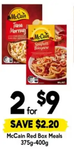 Drakes Mccain red box meals offer