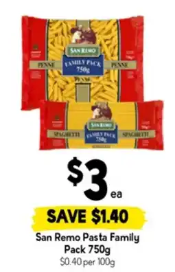 Drakes San remo pasta family offer