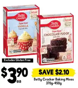 Drakes Betty crocker baking mixes offer