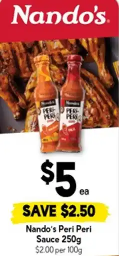 Drakes Nando's peri peri sauce offer