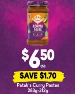 Drakes Patak's curry pastes offer
