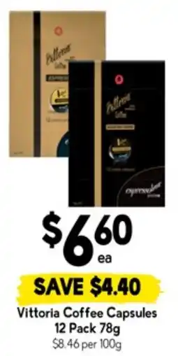 Drakes Vittoria coffee capsules offer