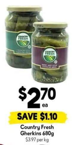 Drakes Country fresh gherkins offer