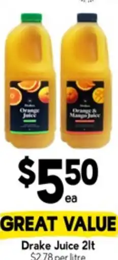 Drakes Drake Juice offer