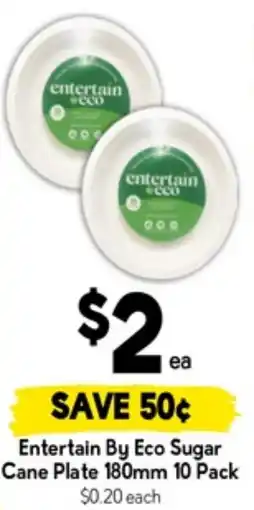 Drakes Entertain by eco sugar cane plate offer