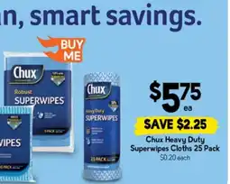 Drakes Chux heavy duty superwipes cloths offer