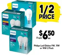Drakes Philips led globes 9w, 11w or 14w offer