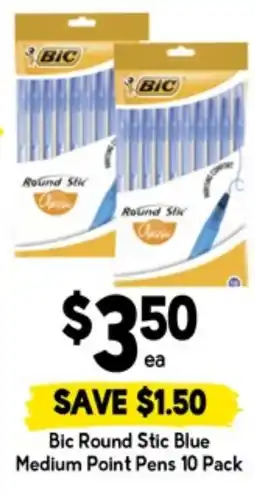 Drakes Bic round stic blue medium point pens offer