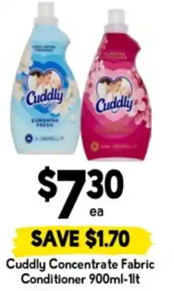 Drakes Cuddly concentrate fabric conditioner offer
