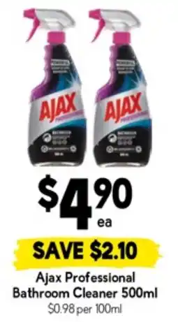 Drakes Ajax professional bathroom cleaner offer
