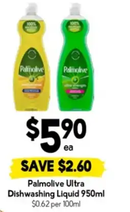 Drakes Palmolive Ultra Dishwashing Liquid offer