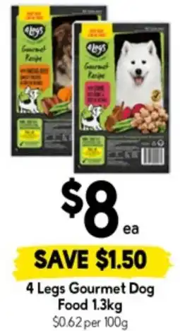 Drakes 4 Legs Gourmet Dog Food offer