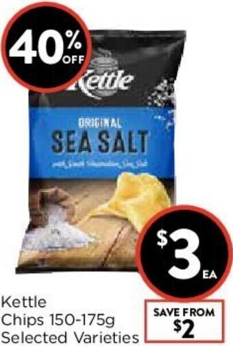 Foodworks Kettle Chips 150-175g offer
