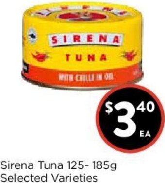 Foodworks Sirena Tuna 125-185g offer