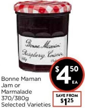 Bonne Maman Jam Or Marmalade 370/380g
