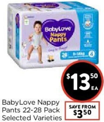 Foodworks BabyLove Nappy Pants offer
