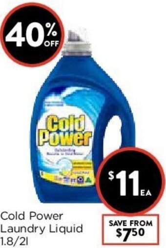 Cold Power Laundry Liquid