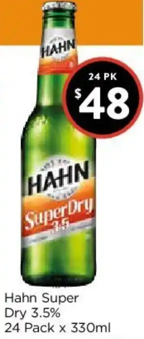 Foodworks Hahn Super Dry offer