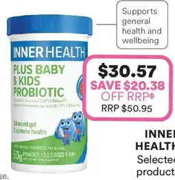 Priceline Inner health plus baby & kids probiotic offer