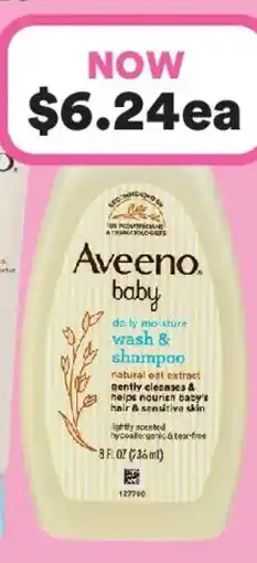 Priceline Aveeno baby daily moisture wash & shampoo offer