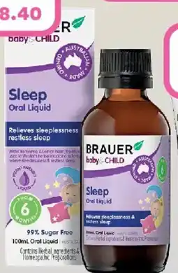 Priceline Brauer baby & child sleep offer