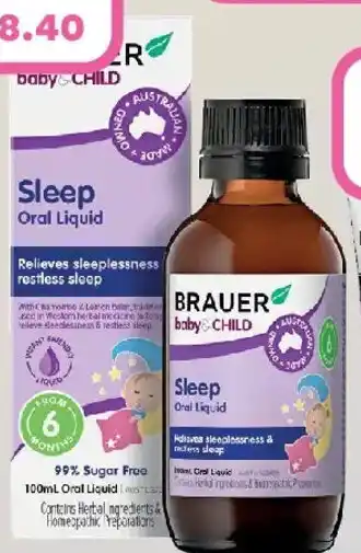 Priceline Brauer baby & child sleep offer