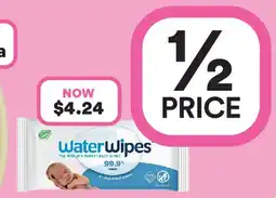 Priceline Waterwipes plastic-free sensitive skin baby wipes offer