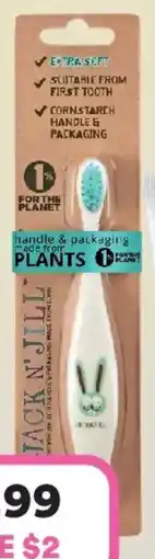 Priceline Jack n' jill bio toothbrush bunny offer