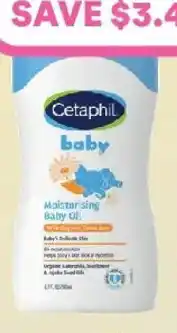 Priceline Cetaphil baby moisturising baby oil offer
