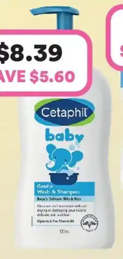 Priceline Cetaphil baby gentle wash & shampoo offer