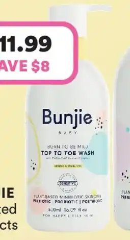 Priceline Bunjie baby top to toe wash offer